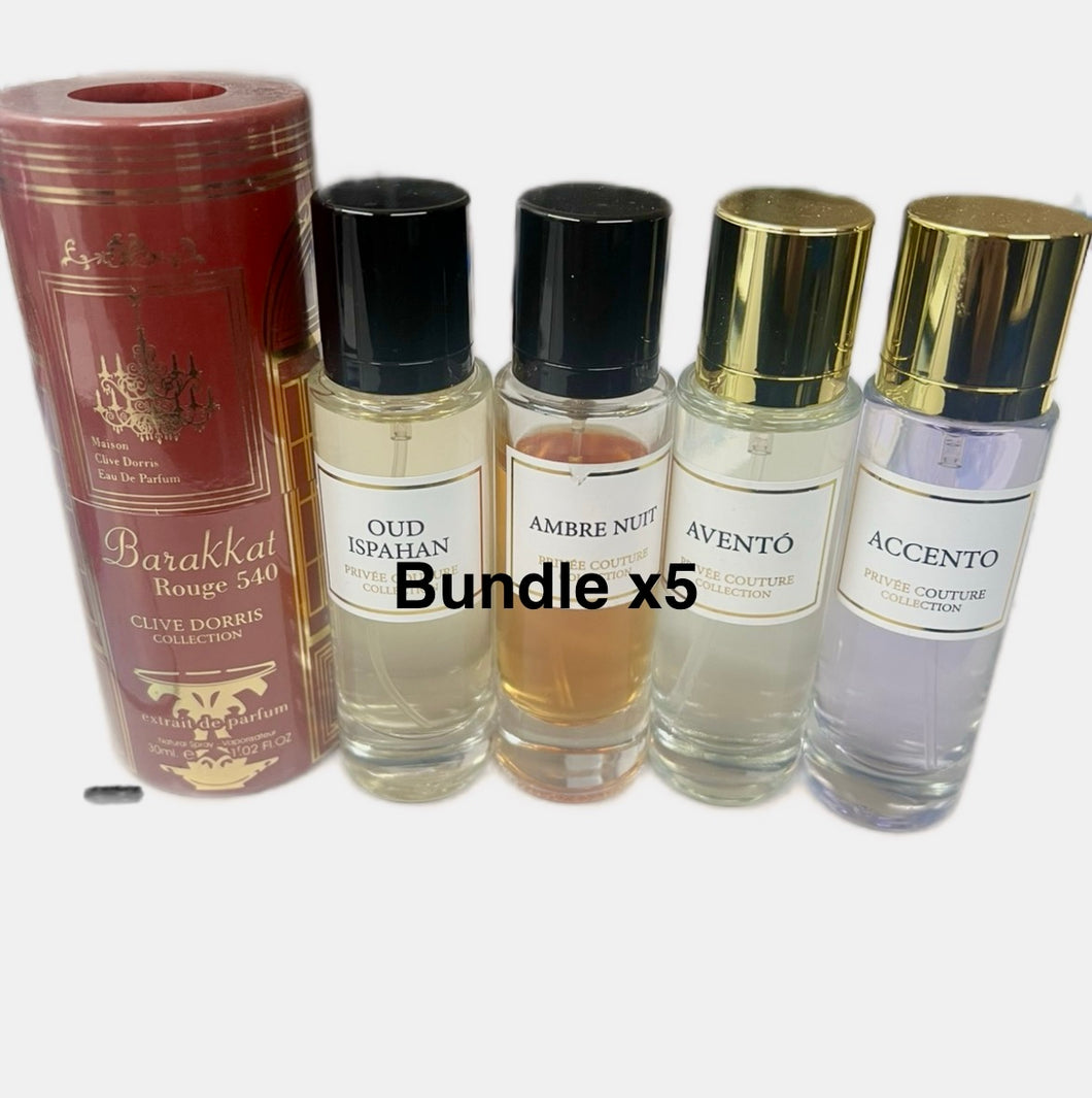 Bundle 5 x Mixed Perfumes 30ml